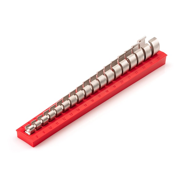 Tekton 3/8 Inch Drive 6-Point Flare Nut Crowfoot Wrench Set with Rack, 18-Piece (8-27 mm) WCF92220 - main
